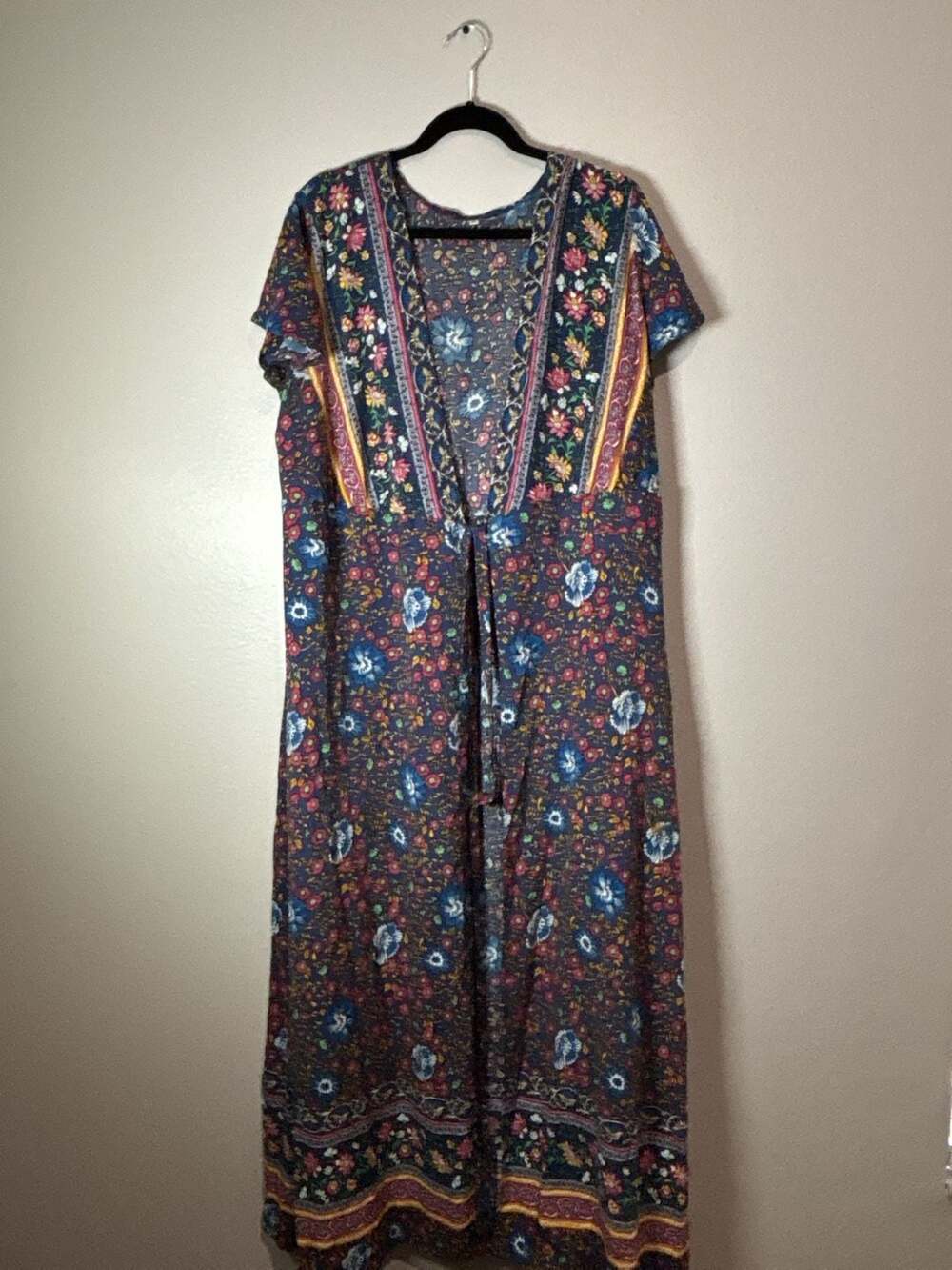 Unbranded Floral Print Maxi Dress Size XL